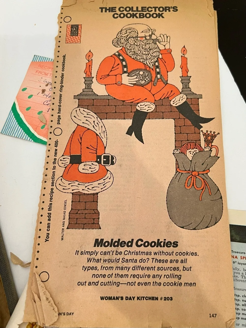 Recipe Binder 1930s-2001 Handwritten Recipes Clippings Homemaking Ephemera